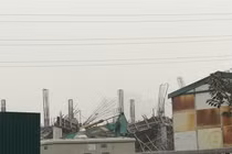 Hiện trường sập giàn giáo khiến 3 người chết ở Hà Nội