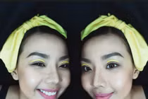 Người mẫu trình diễn bikini trên máy bay U23 lộ điểm yếu hình thể