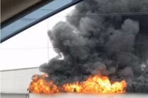 Hải Phòng: Khói lửa bốc cao mù mịt ở KCN Tân Liên