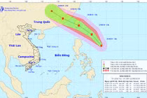 Xuất hiện bão Bailu giật cấp 11 đang áp sát biển Đông