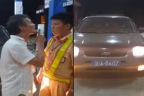 Tài xế xe biển xanh tát CSGT ở Thanh Hoá bị phạt 2,5 triệu đồng