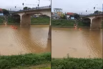 Cô gái bỏ lại đôi dép và điện thoại nhảy xuống cầu, mất tích