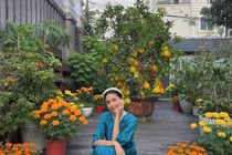 Hà Tăng diện áo dài Tết, khí chất chuẩn dâu hào môn