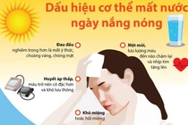 Dấu hiệu cơ thể bị mất nước trong ngày nắng nóng