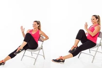 Bài tập vận động với ghế giúp bạn tiêu mỡ hiệu quả