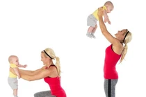 Giảm cân thần tốc sau sinh với các bài tập cùng bé