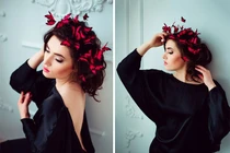 Đẹp ma mị những kiểu tóc kết bướm Thái