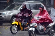 Đầu tuần miền Bắc có mưa và dông rải rác