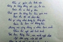 Độc đáo thơ viết trên giấy nháp của sĩ tử mùa thi