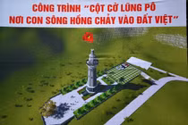Xây cột cờ Tổ quốc ở Lũng Pô - Nơi sông Hồng chảy vào đất Việt