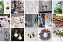 18 ý tưởng tái sử dụng bóng đèn tròn độc đáo