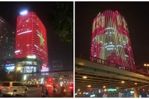 Bất ngờ những tòa nhà “kich độc” mừng đội tuyển Việt Nam chiến thắng