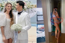 Vợ Tây của thủ môn Bùi Tiến Dũng đăng ảnh diện bikini với vòng eo nhỏ xíu