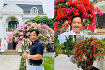 Mãn nhãn vườn hoa rực rỡ trong biệt thự mới của Quang Tèo