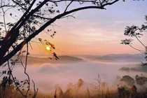 Bình minh ở vùng sinh thái du lịch Măng Đen