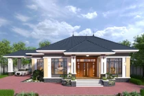 10 mẫu nhà cấp 4 mái Thái hiện đại nhất 2024