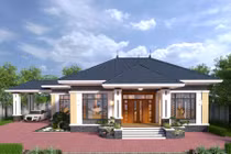 10 mẫu nhà cấp 4 mái Thái hiện đại nhất 2024