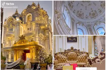 Bên trong lâu dài dát vàng của đại gia Long An gây sốt mạng 