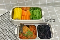 “Lác mắt” với hộp cơm văn phòng ngon - khỏe giúp chồng giảm cân