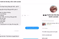 Thịt lợn nhập ngoại loạn giá trên chợ mạng khiến người dân hoang mang CA TRUC 95