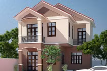 10 mẫu nhà 2 tầng mái ngói giật cấp đẹp mê ly