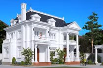 12 mẫu thiết kế biệt thự cổ điển 2 tầng đẹp hút mắt