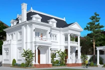 12 mẫu thiết kế biệt thự cổ điển 2 tầng đẹp hút mắt