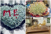 Ngỡ ngàng những bó hoa giá bằng cả gia tài dịp 8/3