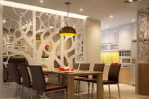 10 ý tưởng chia phòng khách và bếp không cần tường cực độc