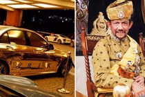 Cuộc sống sống xa hoa đến từng cm của Quốc vương Brunei 
