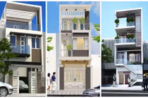 10 mẫu nhà 3 tầng giá rẻ, kiểu dáng mới 2018