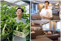 Cận cảnh penthouse 3 tầng có sân vườn xanh mướt của Ngô Kiến Huy