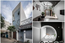 Ngắm nhà Sài Gòn “biết thở” với mặt tiền gạch kính trên báo ngoại