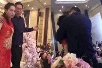 Cô gái bị ném xuống đất bất tỉnh trong đám cưới vì bảo vệ cô dâu