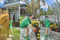 Choáng ngợp cơ ngơi “khủng” ở quê của Trà Ngọc Hằng