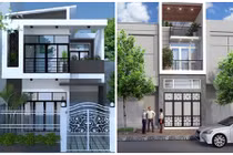 10 mẫu nhà phố 2 tầng 5x20m đẹp long lanh