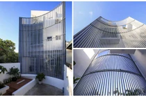 Nhà phố với mặt tiền cong độc đáo ở Sài Gòn