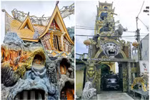 Kỳ quái những căn biệt thự đại gia Việt xây, nhìn đã rùng mình