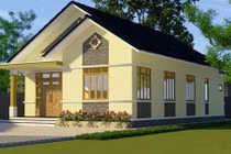 10 mẫu nhà cấp 4 mái thái đẹp ngây ngất năm 2018