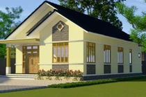 10 mẫu nhà cấp 4 mái thái đẹp ngây ngất năm 2018