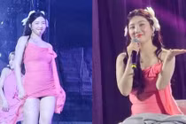 Khán giả phẫn nộ vì chiếc váy ngắn hở nội y của nữ ca sĩ