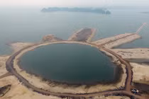 Dự án lấn biển xây đô thị của chúa đảo Tuần Châu nhìn từ trên cao 