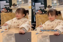 Con gái Đông Nhi trổ tài nói tiếng Anh xịn xò