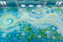 Mê mẩn bể bơi độc đáo nhìn tựa ao sen tuyệt đẹp