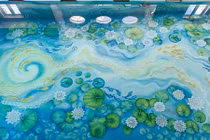 Mê mẩn bể bơi độc đáo nhìn tựa ao sen tuyệt đẹp