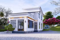 10 mẫu nhà cấp 4 gác lửng vừa sang vừa thoáng lên ngôi dịp cuối năm 