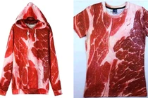 Ăn theo bão giá tăng phi mã, áo in hình thịt lợn tươi sống gây sốt chợ mạng