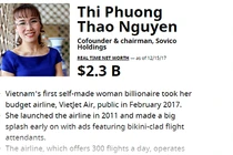 Chưa đầy 3 tháng, tỷ phú Phương Thảo có thêm 500 triệu USD