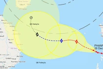 Bão Phanfone vào Biển Đông đang ở giai đoạn mạnh nhất