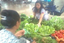 Rau xanh tăng giá gấp 2 -3 lần sau mưa bão
